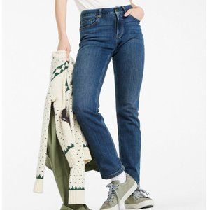 L.L. Bean Women's Classic High-Rise Straight-Leg Jeans, size 14